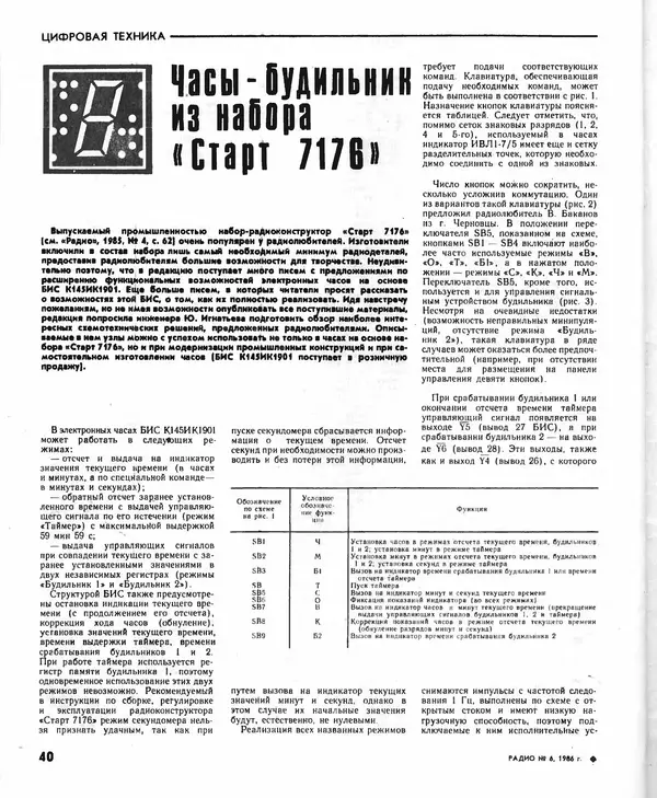 КулЛиб.   журнал Радио - Радио 1986 №06. Страница № 42