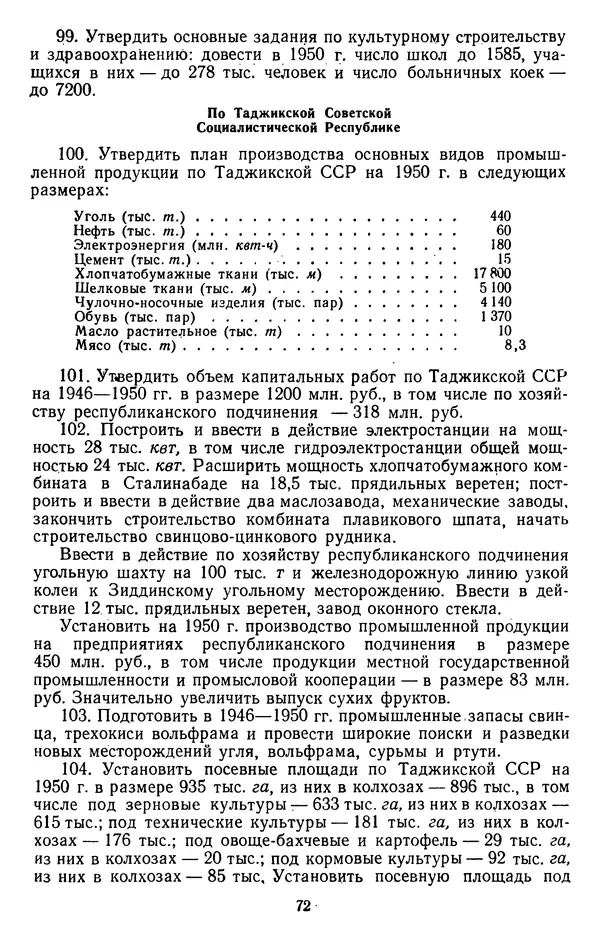 Сборник документов - Директивы КПСС и советского правительства по хозяйственным вопросам. Том 3. 1946-1952 годы - Страница № 72