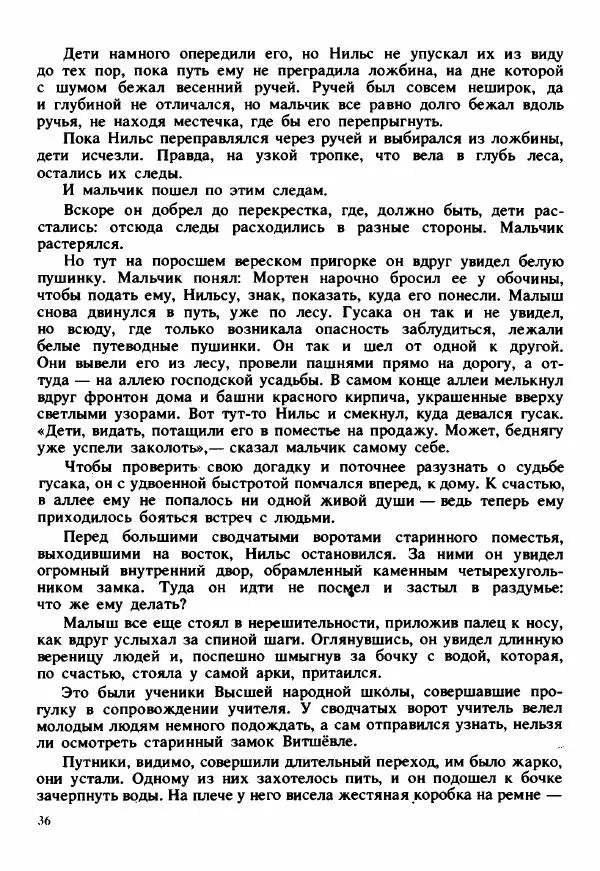 Сельма Лагерлеф - Удивительное путешествие Нильса Хольгерсона с дикими гусями по Швеции - Страница № 37