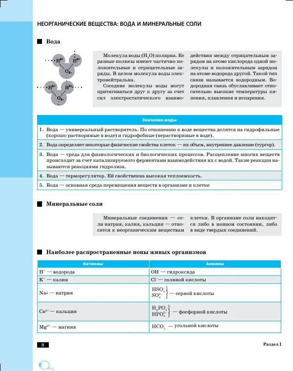 Татьяна Красильникова - Биология. 10-11 классы. Наглядный справочник - Страница № 8