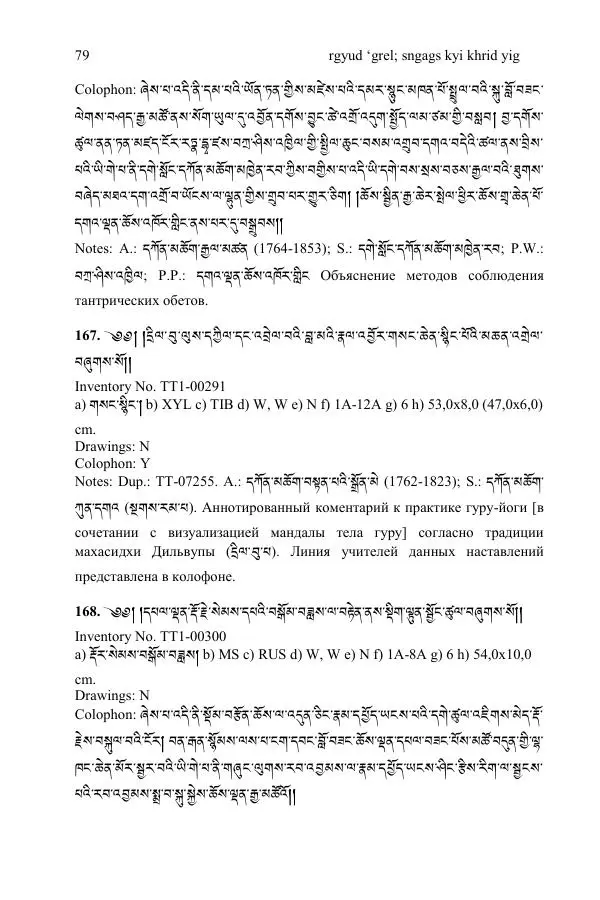  Коллектив авторов - Каталог тибетских тантрических сочинений: ИМБТ СО РАН - Страница № 79