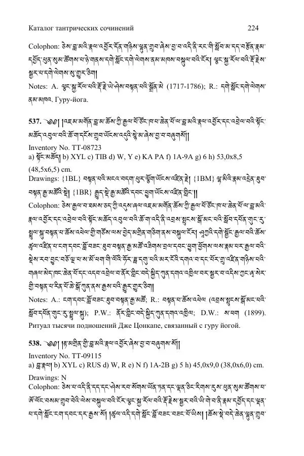  Коллектив авторов - Каталог тибетских тантрических сочинений: ИМБТ СО РАН - Страница № 224