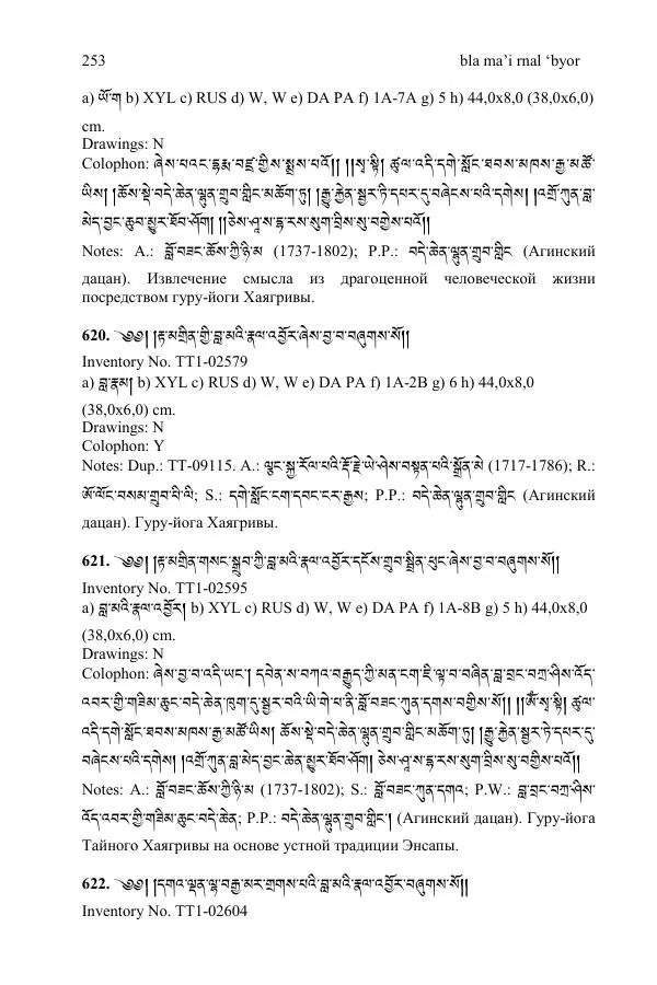  Коллектив авторов - Каталог тибетских тантрических сочинений: ИМБТ СО РАН - Страница № 253