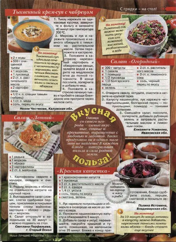  журнал «Наши лучшие рецепты» - Наши лучшие рецепты 2025 №2(02) - Страница № 3