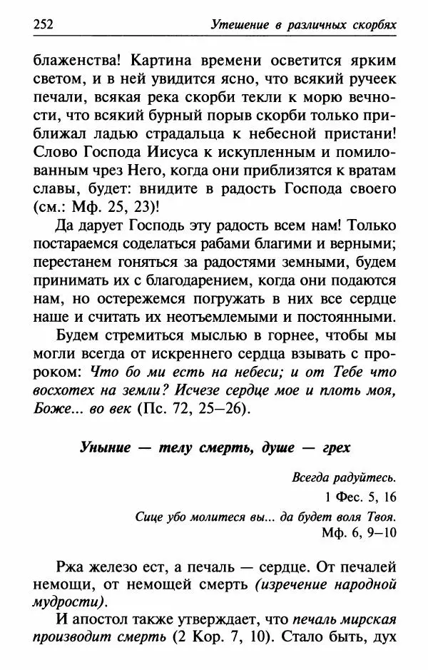  Сборник - Лекарство от скорби. Книга житий святых, молитв и утешений в скорбях, страданиях и болезнях - Страница № 253