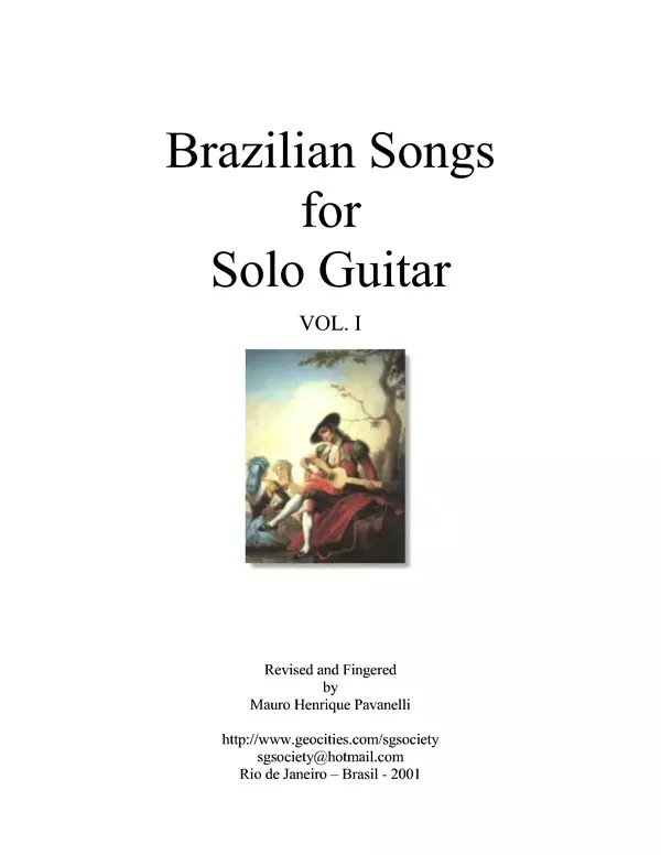 КулЛиб. Мауро Хенрике Паванелли (Гитарист) - Brazilian Songs for Solo Guitar. Vol. I. Страница № 1