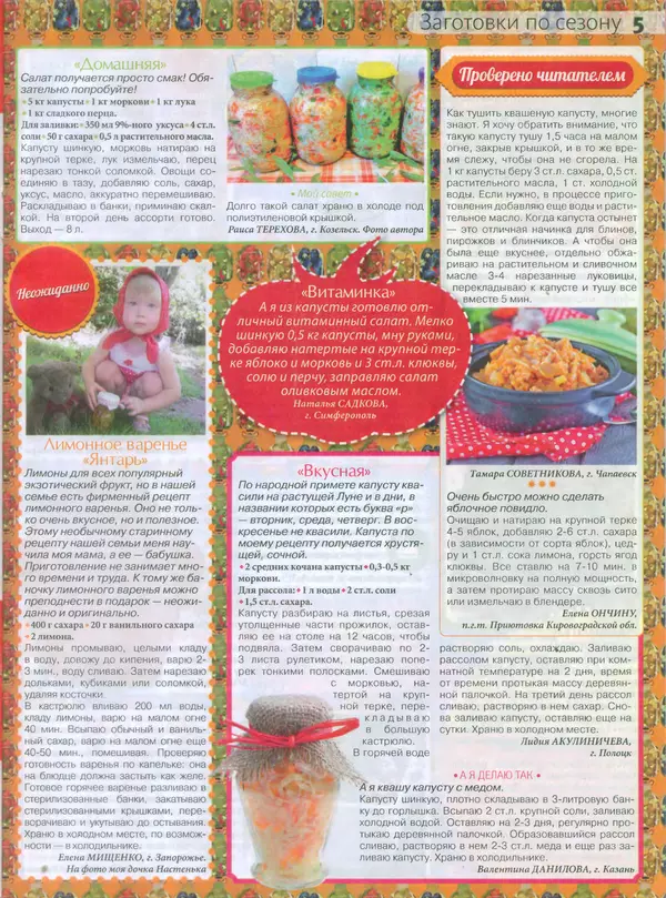 КулЛиб.   журнал Сваты на кухне - Сваты на кухне 2015 №10(12). Страница № 5