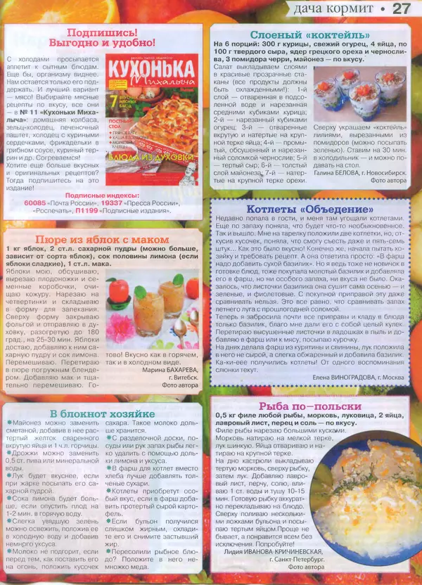 КулЛиб.   журнал Сваты на даче - Сваты на даче 2015 №11(11). Страница № 27