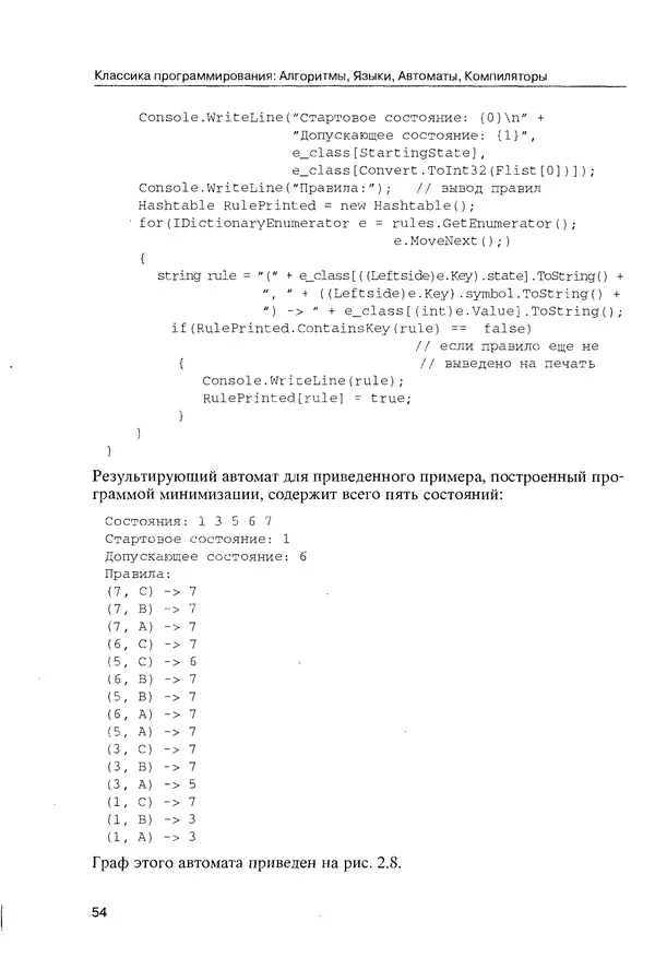 КулЛиб. Максим В. Мозговой - Классика программирования: алгоритмы, языки, автоматы, компиляторы. Практический подход. Страница № 54