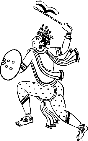 Махабхарата, или Сказание о великой битве потомков Бхараты. . Иллюстрация 69