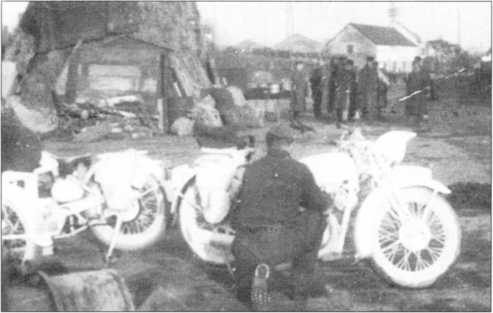 Мотоциклы Вермахта. Военное фото. Иллюстрация 88