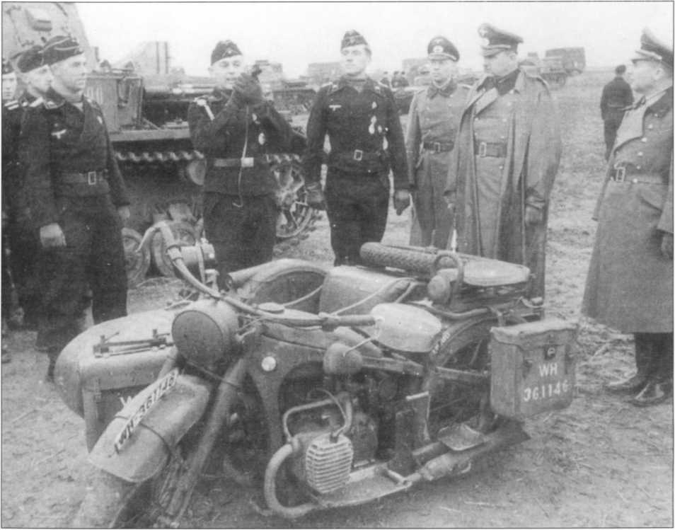 Мотоциклы Вермахта. Военное фото. Иллюстрация 130
