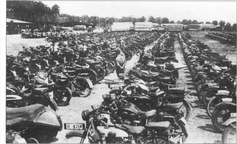 Мотоциклы Вермахта. Военное фото. Иллюстрация 131