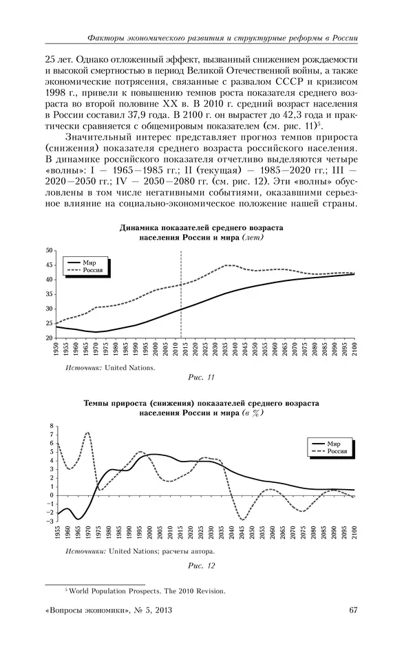 КулЛиб.   Журнал «Вопросы экономики» - Вопросы экономики 2013 №05. Страница № 67