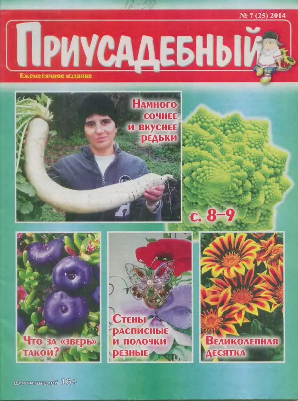 КулЛиб.   журнал Приусадебный - Приусадебный 2014 №7(25). Страница № 1