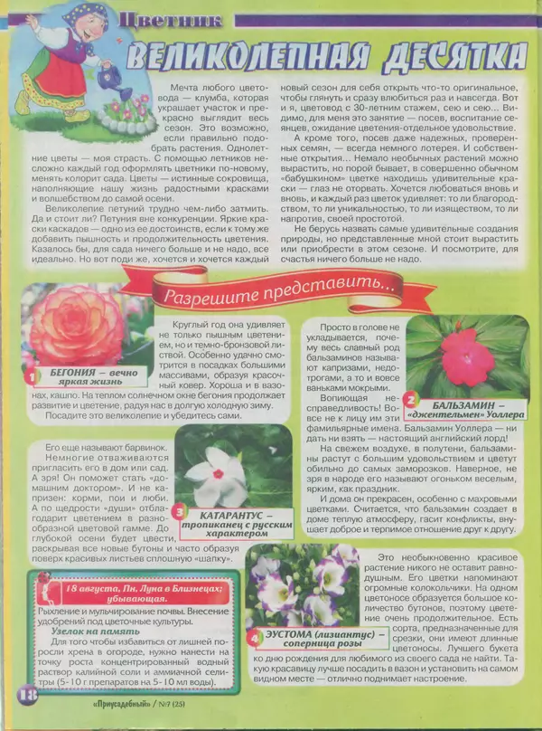 КулЛиб.   журнал Приусадебный - Приусадебный 2014 №7(25). Страница № 18