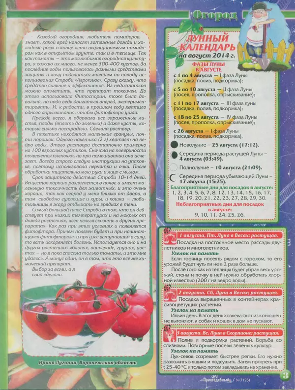 КулЛиб.   журнал Приусадебный - Приусадебный 2014 №7(25). Страница № 3