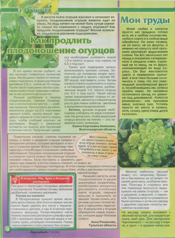 КулЛиб.   журнал Приусадебный - Приусадебный 2014 №7(25). Страница № 8