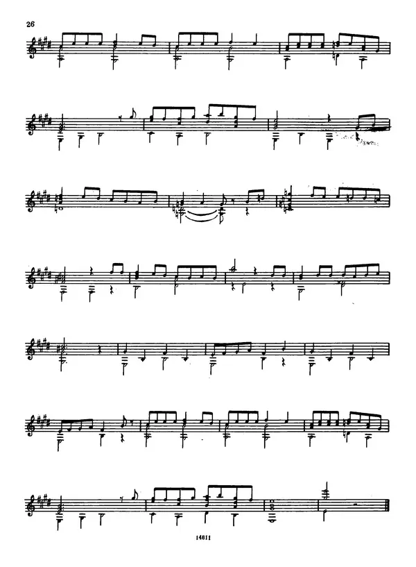 КулЛиб. Эндрю Ллойд Уэббер - Популярные мелодии для шестиструнной гитары. Страница № 26